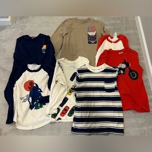 Boys long sleeve casual tee shirts - size 8. Mostly Hanna
Andersson